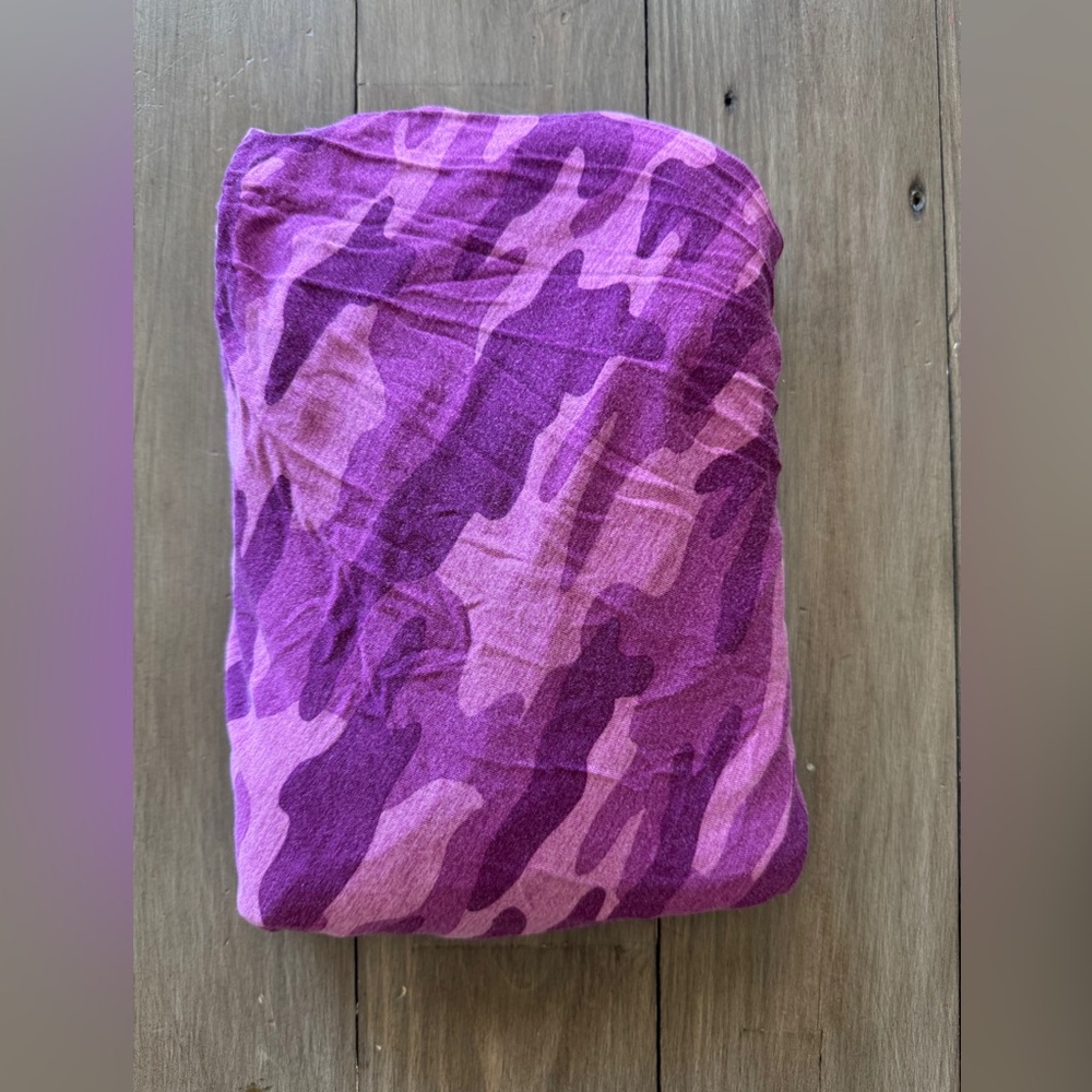 Little Sleepies Purple Camo Fitted Standard Crib Sheet